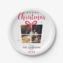 Monogram Christmas Photos, elegant, custom party