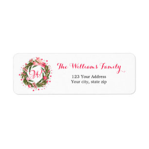 Monogram Christmas Wreath