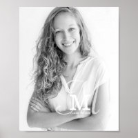 Monogram Class Year Custom Photo Graduation