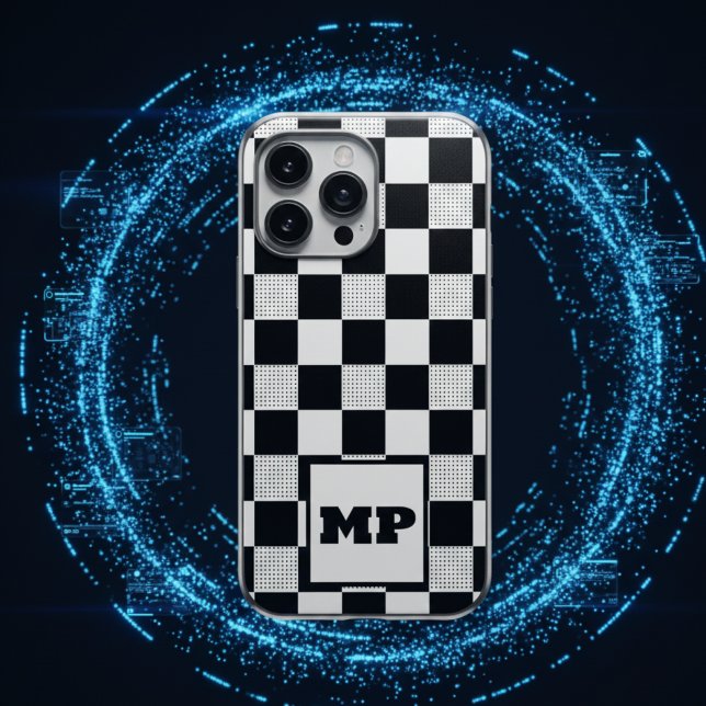 Monogram Classic Black and White Checkered pattern (Creator Uploaded)