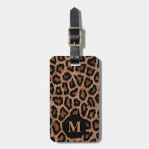 Monogram Classic Black / Brown Leopard Spot Print