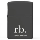 Monogram Classic Elegant Minimal Black and White