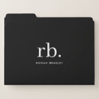 Monogram Classic Elegant Minimal Black and White
