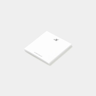 Monogram Classic Elegant Post-it Notes
