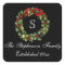 Monogram Classic Holly Wreath Custom Christmas
