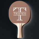 Monogram Classic Personalised Ping Pong Paddle<br><div class="desc">This design may be personalised in the area provided by changing the photo and/or text. Or it can be customised by clicking Personalise this Template and then choosing the click to customise further option and delete or change the colour of the background, add text, change the text colour or style,...</div>