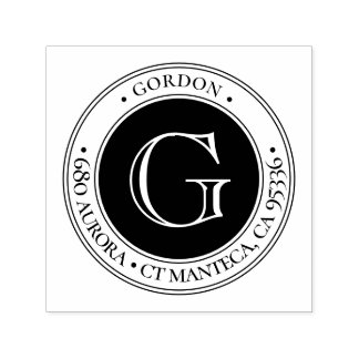Monogram Classic | Return Address rubber Self-inki Self-inking Stamp