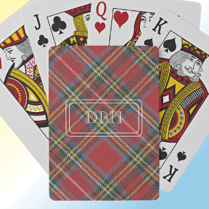Monogram Classy Royal Stewart Tartan Playing Cards