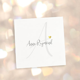 Monogram Clean Light Napkin