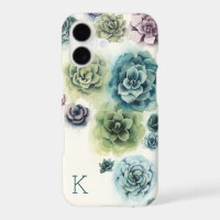 Monogram | Cluster of Succulents