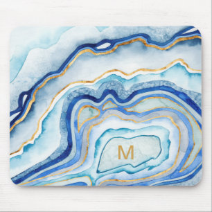 Monogram Cobalt Agate II Mouse Mat