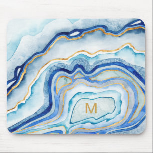 Monogram Cobalt Agate II Mouse Mat