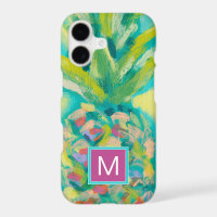 Monogram | Colourful Tropical Pineapple