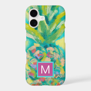 Monogram Colourful Tropical Pineapple