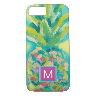 Monogram   Colourful Tropical Pineapple iPhone 8/7 Case