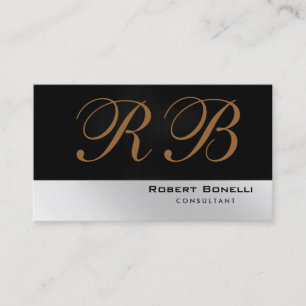 Monogram Consultant Business Card
