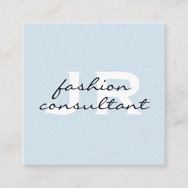 Monogram / Corporate Square Business Card (Front)