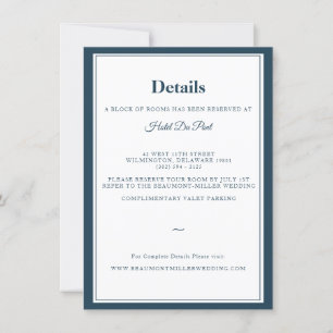 Monogram Country Club   Details Card   Navy