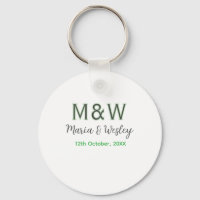 Monogram couple grey green modern romantic date si
