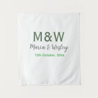 Monogram couple grey green modern romantic date si