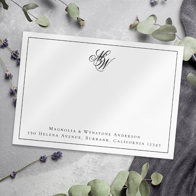 Monogram Couple Initials Personalised Card (Creator Uploaded)