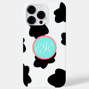 Monogram Cow Print iPhone 14 Pro Max Case
