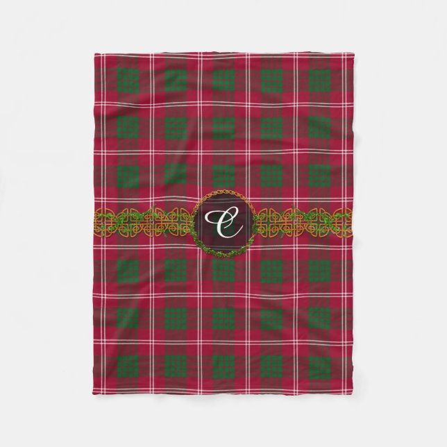 Monogram Crawford Tartan Fleece Blanket (Front)