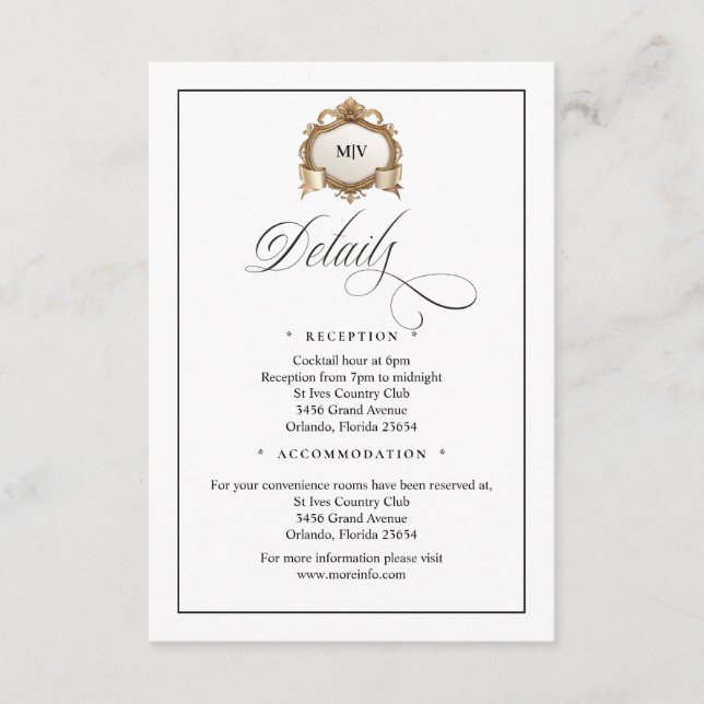 Monogram Creat QR Code Enclosure Card (Front)