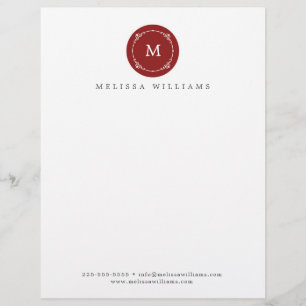 Monogram Creative Professional Modern Letterhead