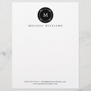 Monogram Creative Professional Modern Letterhead