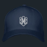 Monogram Crest Initials Custom Personalised Embroidered Hat<br><div class="desc">Monogram Crest Monogrammed Initials Custom Personalised Embroidered Baseball Cap features the simple modern embroidered monogram of your initials inside a crest border. Perfect as a gift for family and friends for birthday,  Christmas,  Father's Day,  Mother's Day,  weddings and more. Created by Evco Studio www.zazzle.com/store/evcostudio</div>