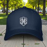 Monogram Crest Initials Custom Personalised Embroidered Hat<br><div class="desc">Monogram Crest Monogrammed Initials Custom Personalised Embroidered Baseball Cap features the simple modern embroidered monogram of your initials inside a crest border. Perfect as a gift for family and friends for birthday,  Christmas,  Father's Day,  Mother's Day,  weddings and more. Created by Evco Studio www.zazzle.com/store/evcostudio</div>