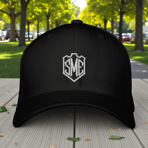 Monogram Crest Initials Custom Personalized Embroidered Hat