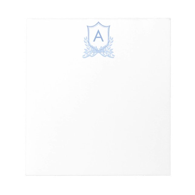 Monogram Crest Note Pad (Front)