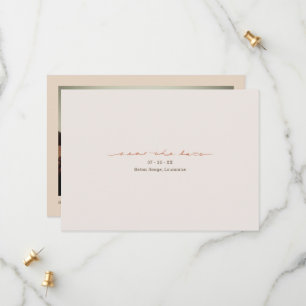 Monogram Cross Christian Photo Wedding Save The Date