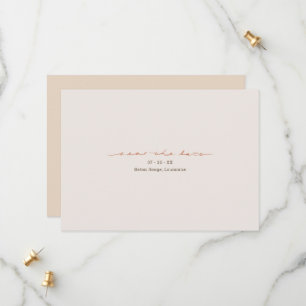 Monogram Cross Christian Wedding Save The Date