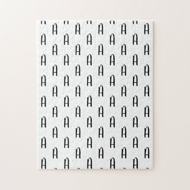 Monogram Cursive Frustrating Jigsaw Puzzle (Vertical)