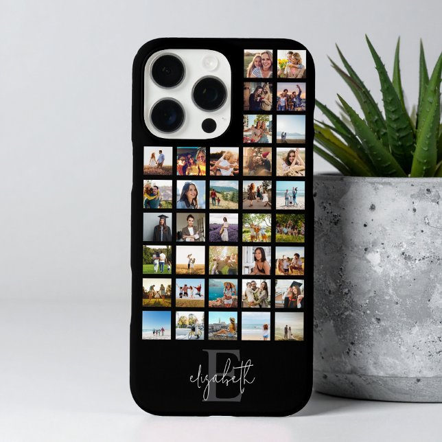 Monogram Custom 36 Photo Collage Case-Mate iPhone Case (Creator Uploaded)