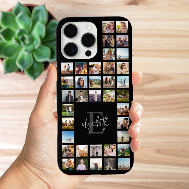 Monogram Custom 37 Photo Collage iPhone Case (Creator Uploaded)