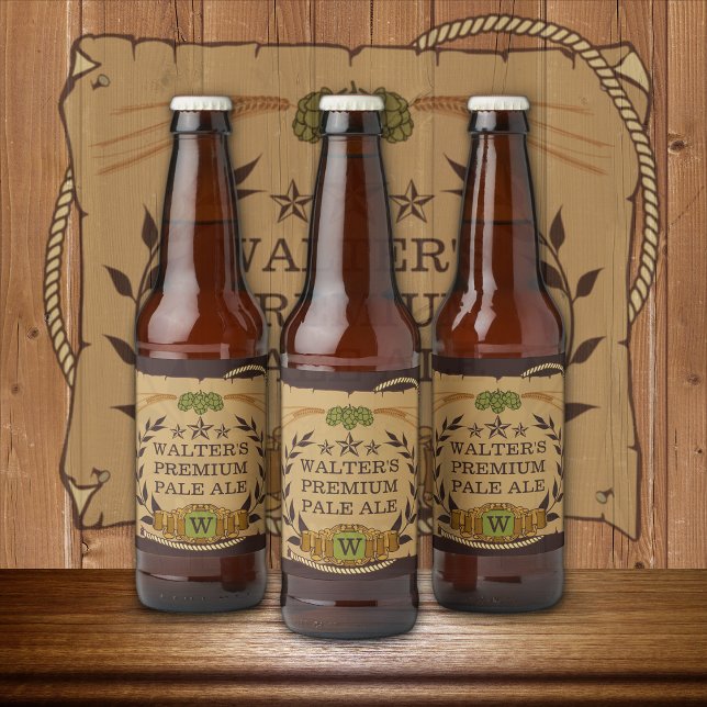Monogram Custom Beer Labels (Creator Uploaded)