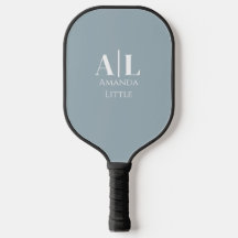 Monogram Custom Initials Pickleball Paddle - Blue