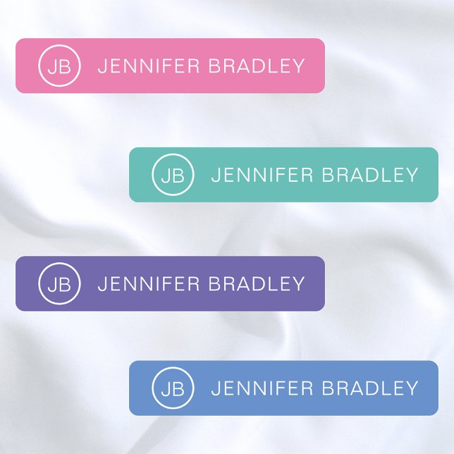 Monogram Custom Name Clothing Tags School (Creator Uploaded)