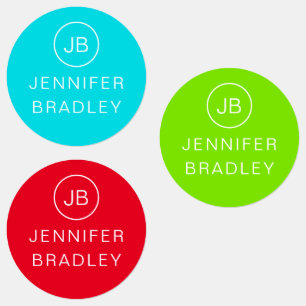 Monogram Custom Name Clothing Tags School Labels