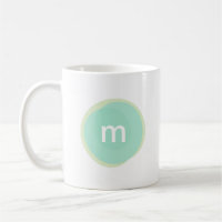 Monogram Custom Personalised in Mint and Green