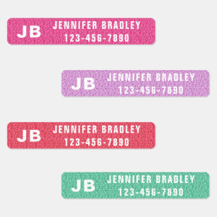 Monogram Custom Personalised Name Girly Glitter