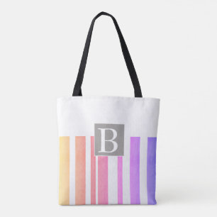 monogram custom personalised stylish tote bag