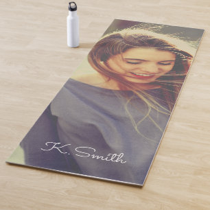 Monogram Custom Photo using La Boca Filter Yoga Mat