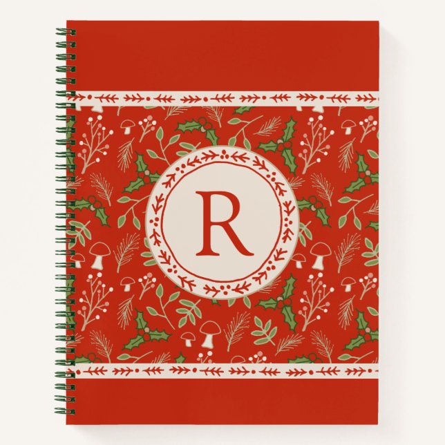 Monogram Custom Spiral Notebook (Front)