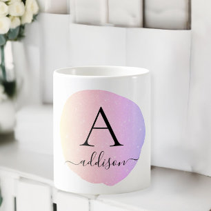 Monogram Customer specific watercolor Coffee Mug
