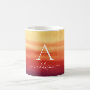 Monogram Customer specific watercolor Coffee Mug